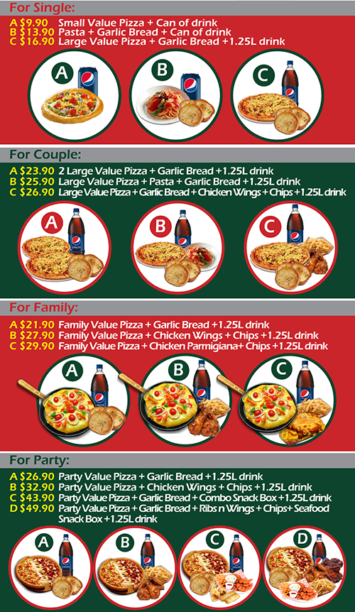 Pizza Palace value combo deals